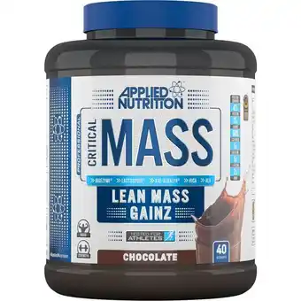 Lloyds Pharmacy Applied nutrition critical mass professional chocolate flavour offer