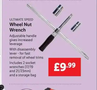 Lidl Ultimate speed wheel nut wrench offer