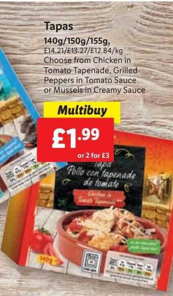 Lidl Sol & mar tapas offer