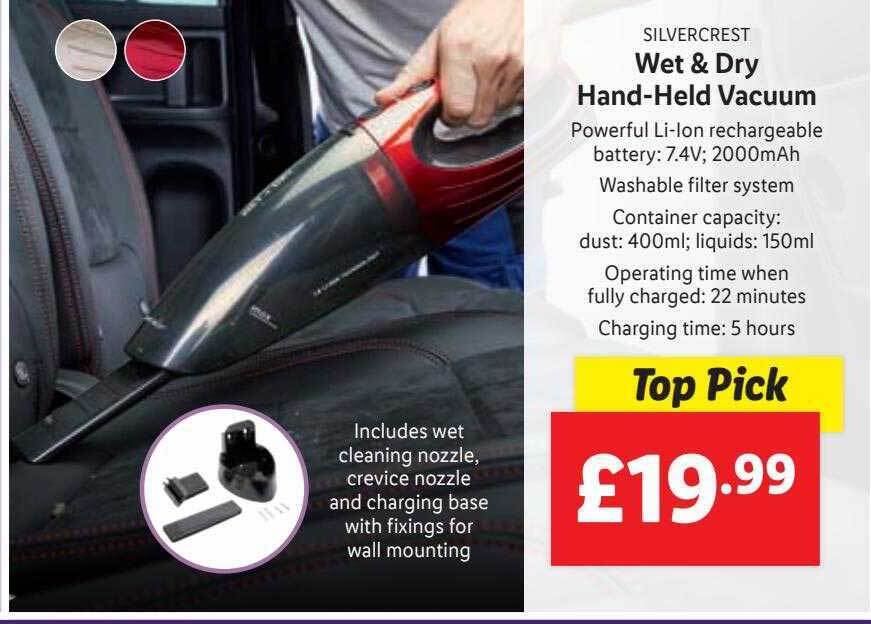 Silvercrest wet \u0026 dry hand-held vaccum 