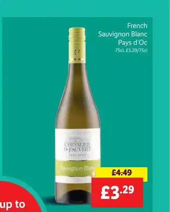 Lidl French sauvignon blanc pays d'oc offer