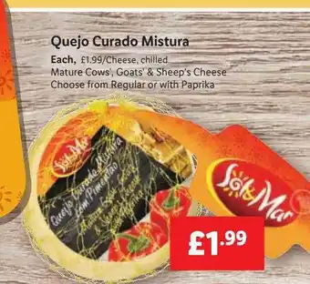 Lidl Sol & mar quejo curado mistura offer