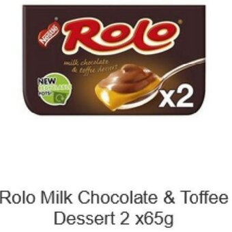 Sainsbury's Rolo Milk Chocolate & Toffee Dessert 2 x65g offer