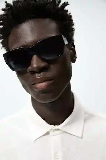 ZARA Check-textured weave shirt offer