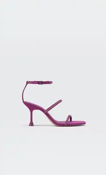 Stradivarius High-heel sandals with rhinestones offer