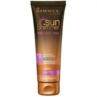 Home Bargains Rimmel london: sun shimmer 125ml - light matte offer