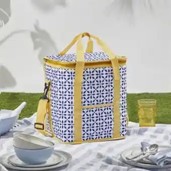 Hello summer: large cooler bag - yellow handle