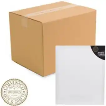 Home Bargains Colvin & co: artists primed canvas - 50 x 60cm (case of 12) offer