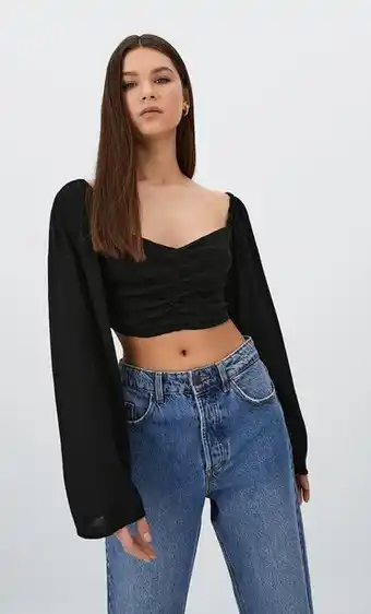 Stradivarius Flared long sleeve blouse offer