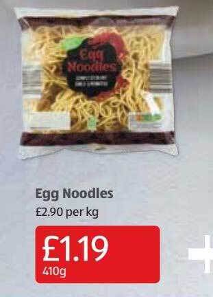 Aldi Egg noodles offer