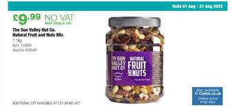 Costco The sun valley nut co natural fruit and nuts mix offer