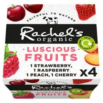 Sainsbury's Rachel's luscious multipack yogurt 4x110g offer