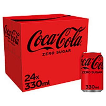 McColl's Coca cola zero sugar 24x330ml offer