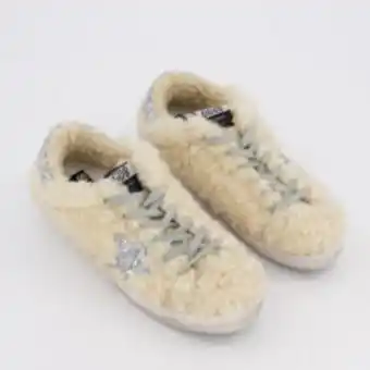 TK Maxx Cream shearling super-star trainers offer