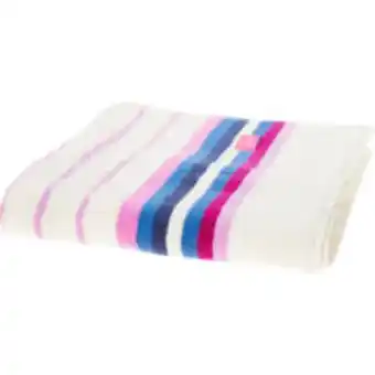 TK Maxx Cream & purple striped bath towel 70x130cm offer