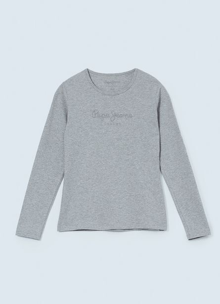 Pepe Jeans Girls Hana Glitter L/S T-Shirt 