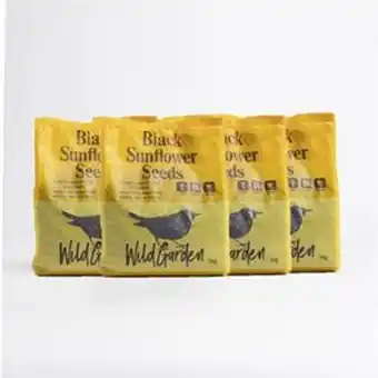 Home Bargains Wild garden black sunflower seeds (4 x 1kg bag) offer