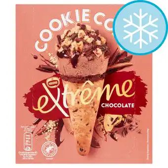 Tesco Extreme cookie cone chocolate ice cream 4x110ml offer