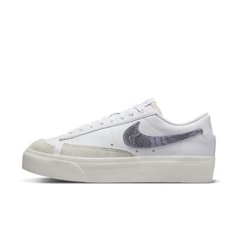 Nike Nike blazer low platform women's shoes - white offer