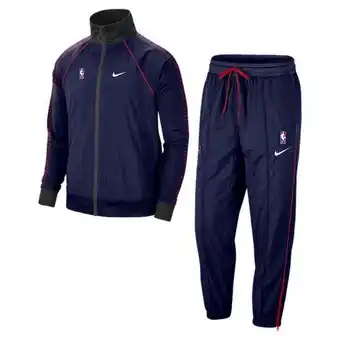 Brooklyn nets courtside men's nike nba tracksuit - blue