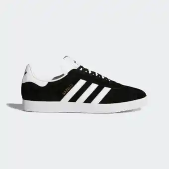 Adidas black & white gazelle trainers, size: 7