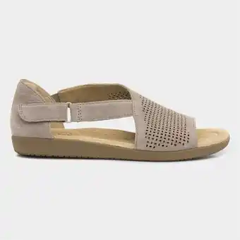 Earth spirit redvale womens khaki leather sandal