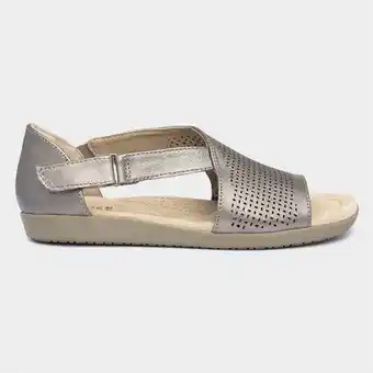 Earth spirit redvale womens metallic gold sandal