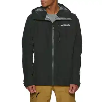 Surfdome Adidas terrex techrock gore-tex pro mens waterproof jacket - black/white offer