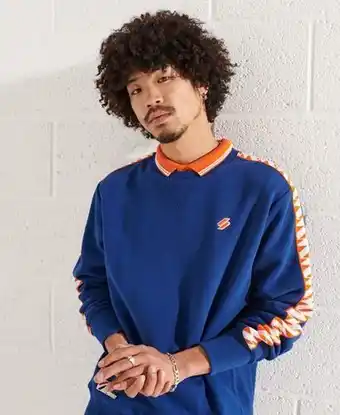Superdry Superdry code logo tape crew sweatshirt offer