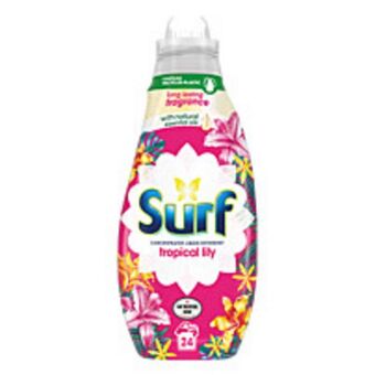 McColl's Surf tropical lily concentrated liquid laundry detergent 24 washes offer