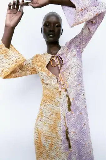 ZARA Sequinned midi dress offer