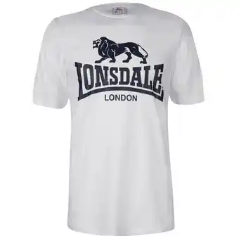 Sports Direct Lonsdale large logo t shirt mens offer