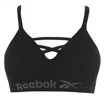 Sports Direct Reebok 2 pack strap sports bra womens offer
