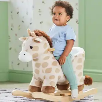 Aldi Giraffe wooden animal rocker offer