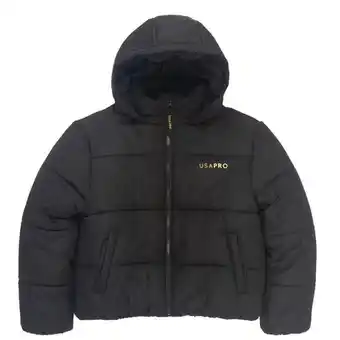 Sports Direct Usa pro padded crop jacket junior girls offer