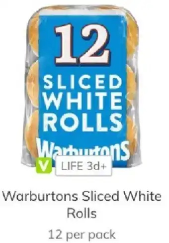 Morrisons Warburtons Sliced WhiteRolls offer