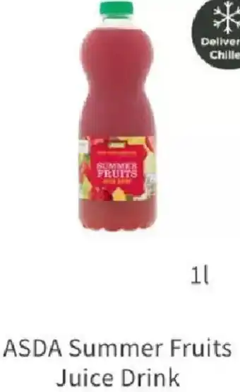 Asda ASDA Summer Fruits Juice Drink 1L offer