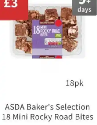 Asda ASDA Baker's Selection 18 Mini Rocky Road Bites 18pk offer