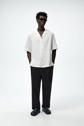 ZARA Lyocell - linen shirt offer