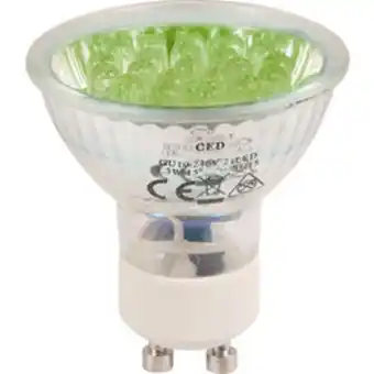 Toolstation Led glass gu10 lamp green offer