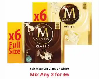 Farmfoods 6pk magnum classic-white offer