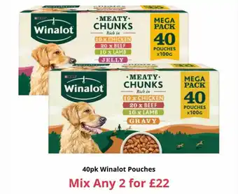 Farmfoods 40pk winalot pouches offer