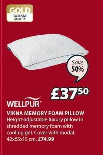 JYSK Vikna memory foam pillow offer