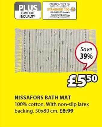 JYSK Nissafors bath mat offer