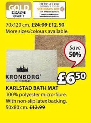 JYSK Karlstad bath mat offer