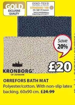 JYSK Orrefors bath mat offer
