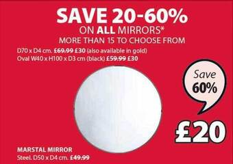 JYSK Marstal mirror offer