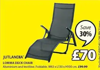 JYSK Lomma deck chair offer