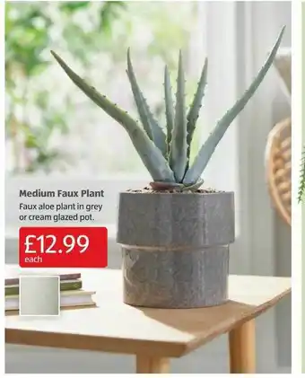 Aldi Medium faux plant offer