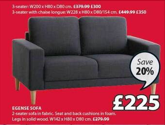 JYSK Egense sofa offer